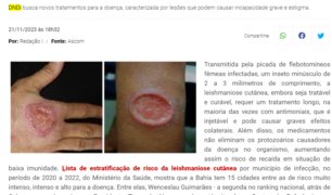 Revista Metropolitana: ‘Bahia tem 15 municípios com risco entre muito intenso e alto para leishmaniose cutânea’